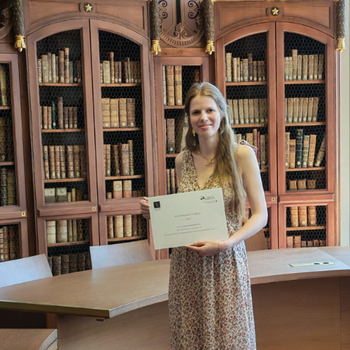 Éléonore Quirouard-Frileuse lauréate du Prix de thèse Fondation Etrillard