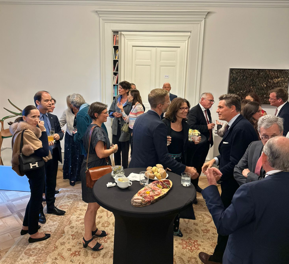 Cocktail au siège de la Fondation Etrillard, à Genève