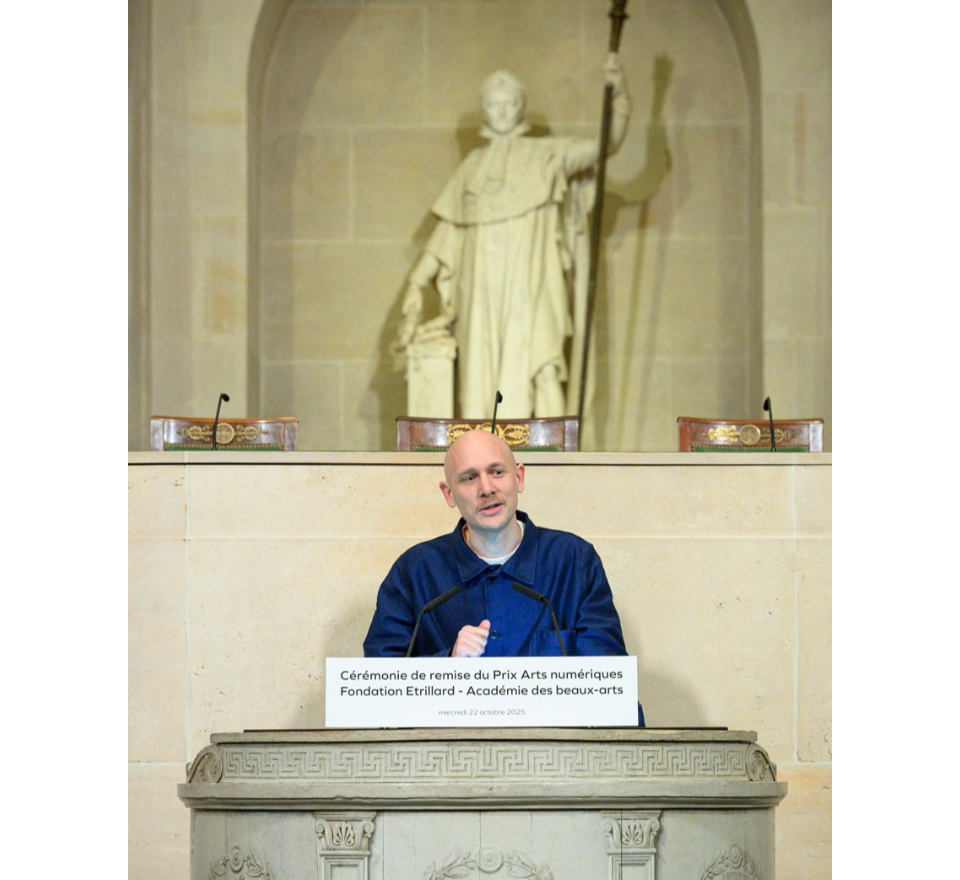 Jonas Lund © Patrick Rimond / Académie des beaux-arts