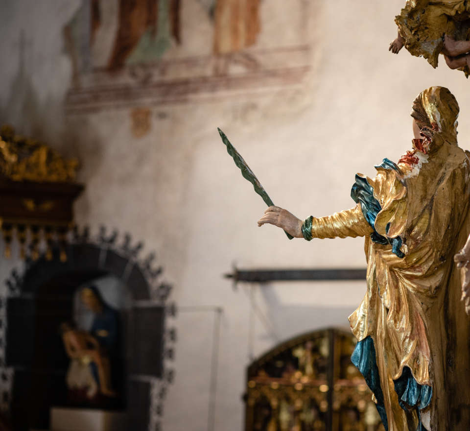 L'intérieur de l'église où se déroulent les concerts © Frederike van der Straeten